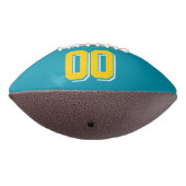 BLAUWGROEN GOLD EN WITTE FOOTBALL (Gedraaid 270)