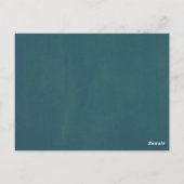 Blauwgroen Gold Glitter String Lights Quinceañera  Briefkaart (Achterkant)