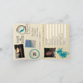 Blauwgroen Gold Mexico 21ste verjaardag Paspoort U (Binnen)