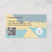 Blauwgroen Gold Modern Corporate Consultant Gold R Visitekaartje (Achterkant)