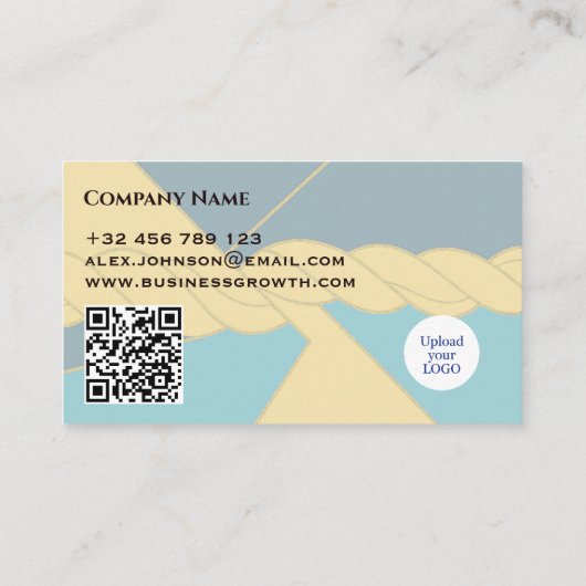 Blauwgroen Gold Modern Corporate Consultant Gold R Visitekaartje (Achterkant)