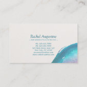 Blauwgroen Gold Waterverf YOGA Instructor Loyalty (Achterkant)