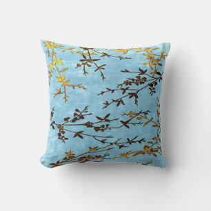 Blauwgroen Golden Brown Kussen