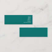 Blauwgroen golf - Skinny Mini Visitekaartje (Voorkant / Achterkant)