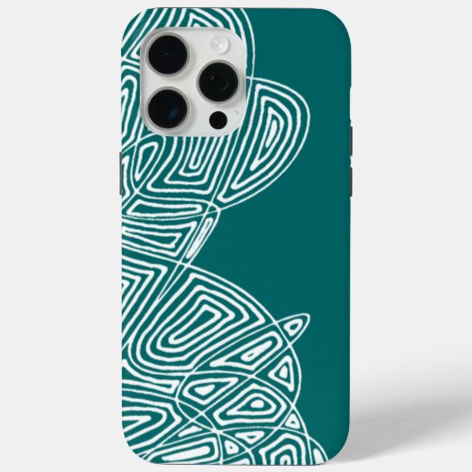 Blauwgroen golven Case-Mate iPhone case (Achterkant)