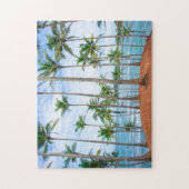 Blauwgroen golven waterbries legpuzzel (Verticaal)
