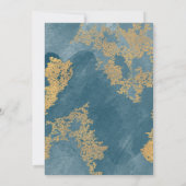 Blauwgroen Goud Modern Christelijk Bijbelvers Trou Kaart (Achterkant)