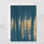 Blauwgroen Goud Moderne Kunst Bijbelvers Christeli Kaart (Achterkant)