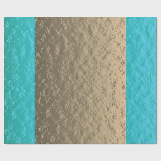 Blauwgroen goudblauw elegante kerstfeestdag cadeaupapier (Vlak)