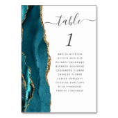 Blauwgroen goudbont kaart (Voorkant)