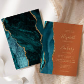 Blauwgroen Gouden Agaat Verbrande Sinaasappels Roe Kaart