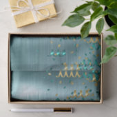 Blauwgroen gouden Confetti verjaardag Tissuepapier (Geschenk)