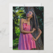 Blauwgroen gouden glitter agaat foto Afstuderen Kaart (Achterkant)