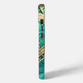 Blauwgroen gouden hart Case-Mate iPhone case (Achterkant / Links)