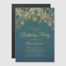 Blauwgroen gouden koord verlicht om het even welke