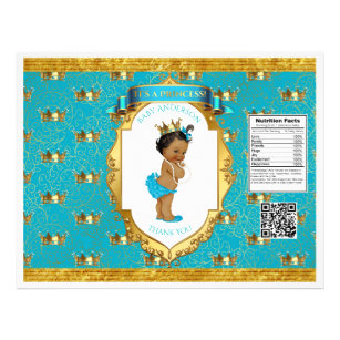 Blauwgroen gouden tas van Afrikaanse Amerikaanse b Flyer
