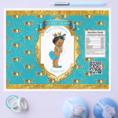 Blauwgroen gouden tas van Afrikaanse Amerikaanse b Flyer (Enkel)