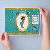 Blauwgroen gouden tas van Afrikaanse Amerikaanse b Flyer (Hand)