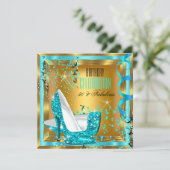 Blauwgroen goudkoorts op hoge hoogte van Fabulair  Kaart (Staand voorkant)