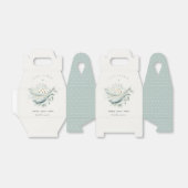 Blauwgroen goudmakreel "onderwater" Vis Baby showe Bedankdoosjes (Uitgevouwen)