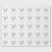 Blauwgroen goudmakreel "onderwater" Vis Baby showe Cadeaupapier (Vlak)