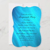 Blauwgroen goudmaskerade partij kaart (Achterkant)