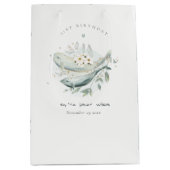 Blauwgroen goudvinvis onderwater elke zondag medium cadeauzakje (Voorkant)