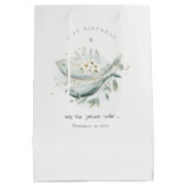 Blauwgroen goudvinvis onderwater elke zondag medium cadeauzakje (Achterkant)