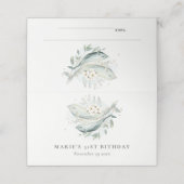 Blauwgroen goudvinvis onderwater elke zondag plaatskaartje (Buitenkant ongevouwen)