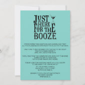 Blauwgroen Grappige Huwelijksrepetitie Dineruitnod Kaart (Voorkant)