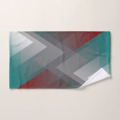 Blauwgroen grauwe bogungsymmetrie bad handdoek (Handdoek)