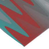 blauwgroen grauwe golven lange tafelloper (Hoek)