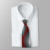 blauwgroen grauwe golven stropdas (Gebonden)