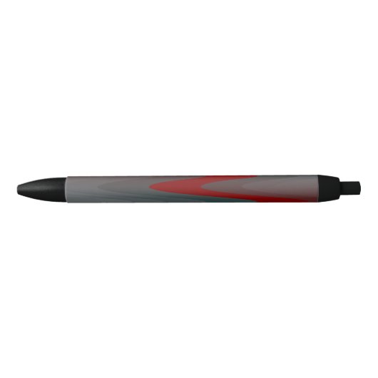 blauwgroen grauwe golven zwarte inkt pen (Voorkant)