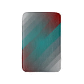 blauwgroen grauwe strepen van burgundy badmat (Voorkant Verticaal)