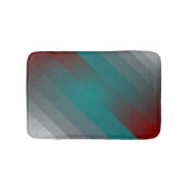 blauwgroen grauwe strepen van burgundy badmat (Voorkant)