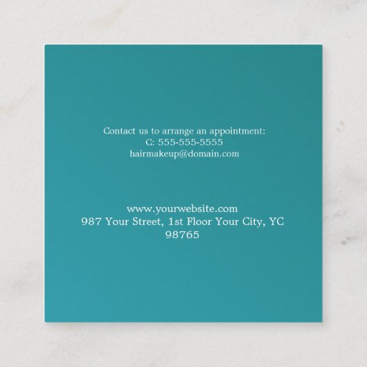 Blauwgroen Green Lips Schoonheidssalon Korting Kaa (Achterkant)