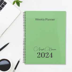 Blauwgroen Green Weekly Maandelijkse Business Plan Planner