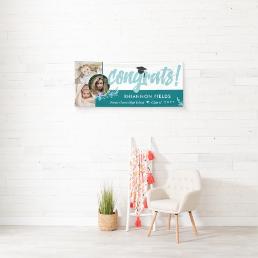 Blauwgroen Greenery Overlapping Photos Congrates A Spandoek (Insitu)