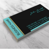 Blauwgroen grens Plastic chirurg Visitekaartje