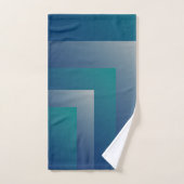 Blauwgroen grijs bad handdoek (Handdoek)