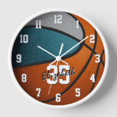 blauwgroen grijs basketbal speler kamer decor gesc (Voorkant)