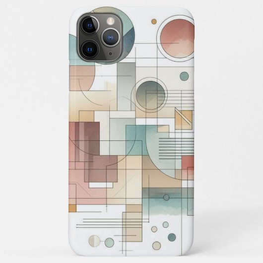 Blauwgroen grijs blauw beige roest rood Abstract k Case-Mate iPhone Case (Achterkant)