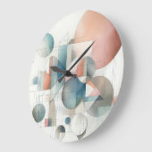 Blauwgroen grijs blauw beige roest rood Abstract k Grote Klok (Hoek)