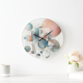 Blauwgroen grijs blauw beige roest rood Abstract k Grote Klok (Huis)