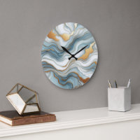 Blauwgroen Grijs Blauw Goud Marmeren Kunstpatroon