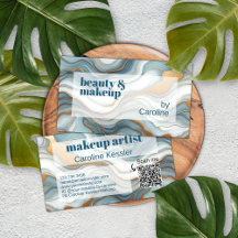 Blauwgroen Grijs Blauw Goud Marmeren Kunstpatroon