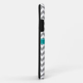 Blauwgroen grijs Chevron Pattern & Moroccan Quatre Case-Mate iPhone Case (Achterkant/rechts)