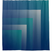 Blauwgroen grijs douchegordijn (Voorkant)