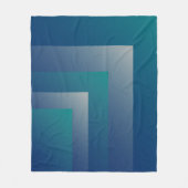 Blauwgroen grijs fleece deken (Voorkant)